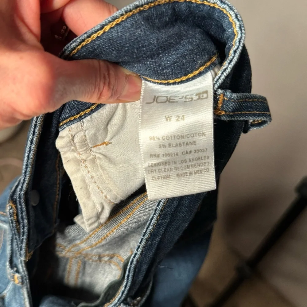 Joe’s Jeans Women’s Skinny Ankle Aubree Stretch Denim Mid-rise Dark Size 24 - Picture 3 of 12